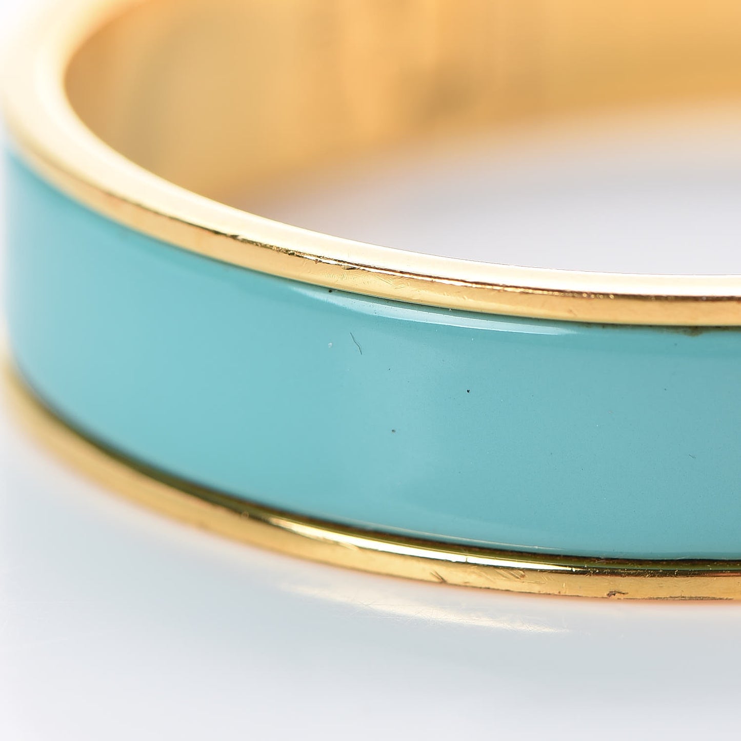 Enamel Narrow Clic Clac H Bracelet PM Bleu Atoll