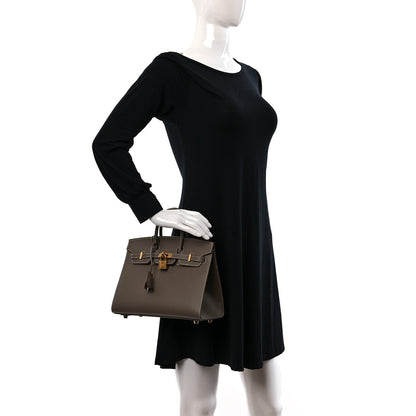 Hermes Epsom Birkin Sellier 25 Etoupe 2 of 11