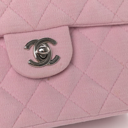 Chanel Jersey Quilted Mini Square Flap Pink 13 of 16