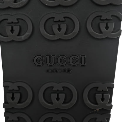 Gucci Soft Rubber Womens Interlocking G Platform 42mm Slide Sandals 37 Black 6 of 14