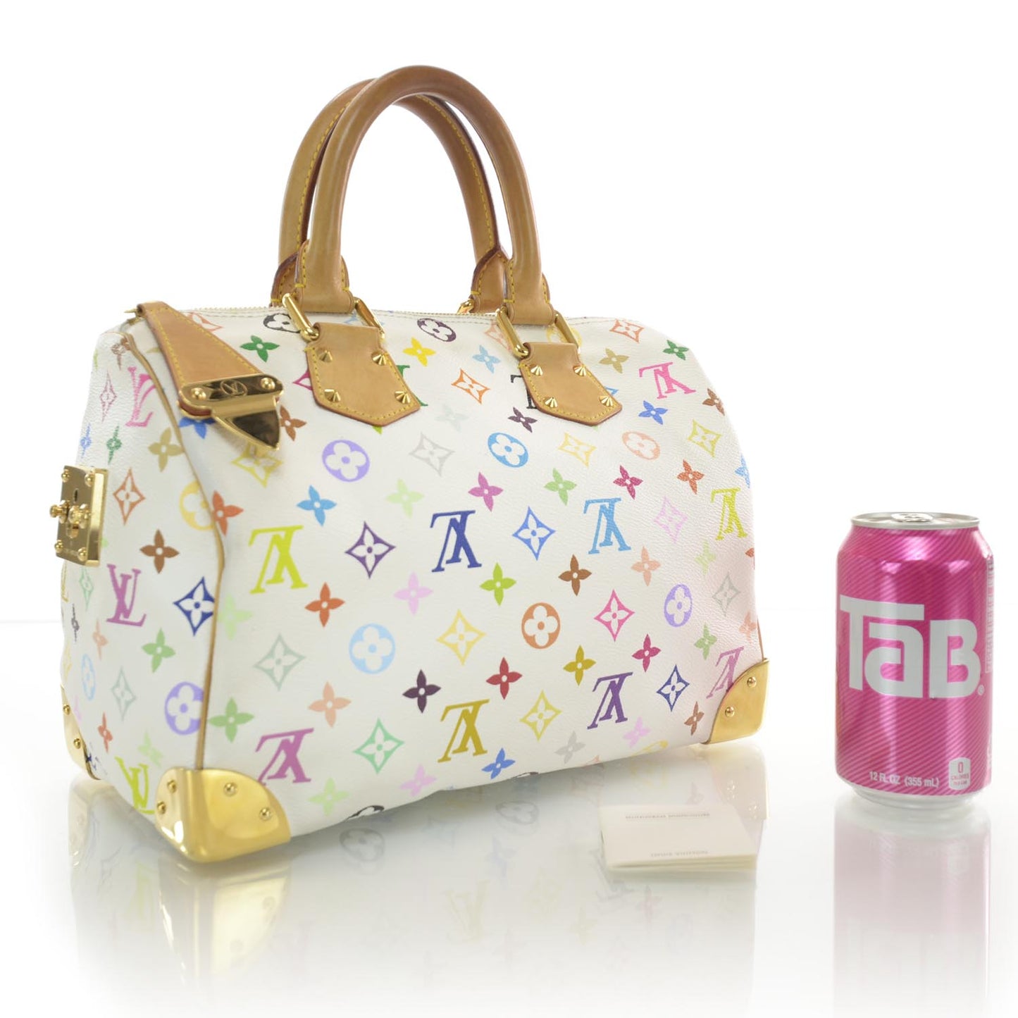 Monogram Multicolor Speedy 30 White