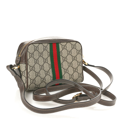 Gucci GG Supreme Monogram Web Mini Ophidia Shoulder Bag Brown 3 of 10