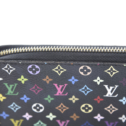 Louis Vuitton Monogram Multicolor Zippy Wallet Black Grenade 8 of 12