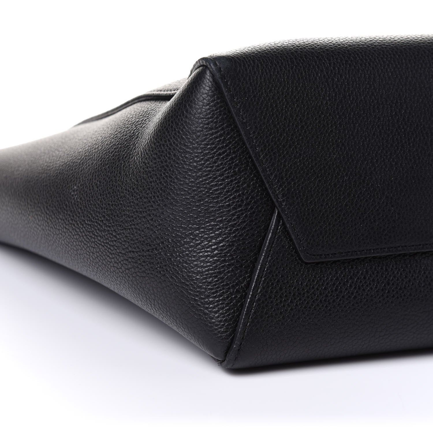 Celine Soft Grained Calfskin Small Sangle Bucket Bag Black 5 of 11