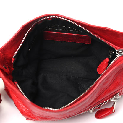 Balenciaga Agneau Giant 12 Silver Hardware Hip Rouge Coquelicot 5 of 9