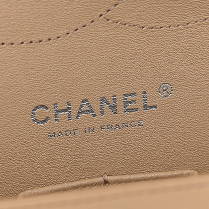 Chanel Lambskin Quilted Jumbo Double Flap Dark Beige 5 of 9