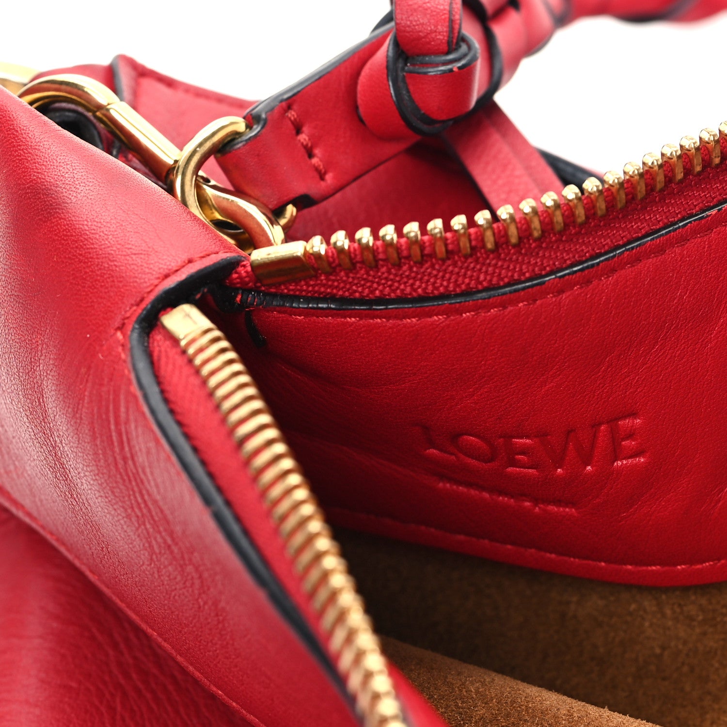 Loewe Calfskin Fortune Hobo Red 6 of 12