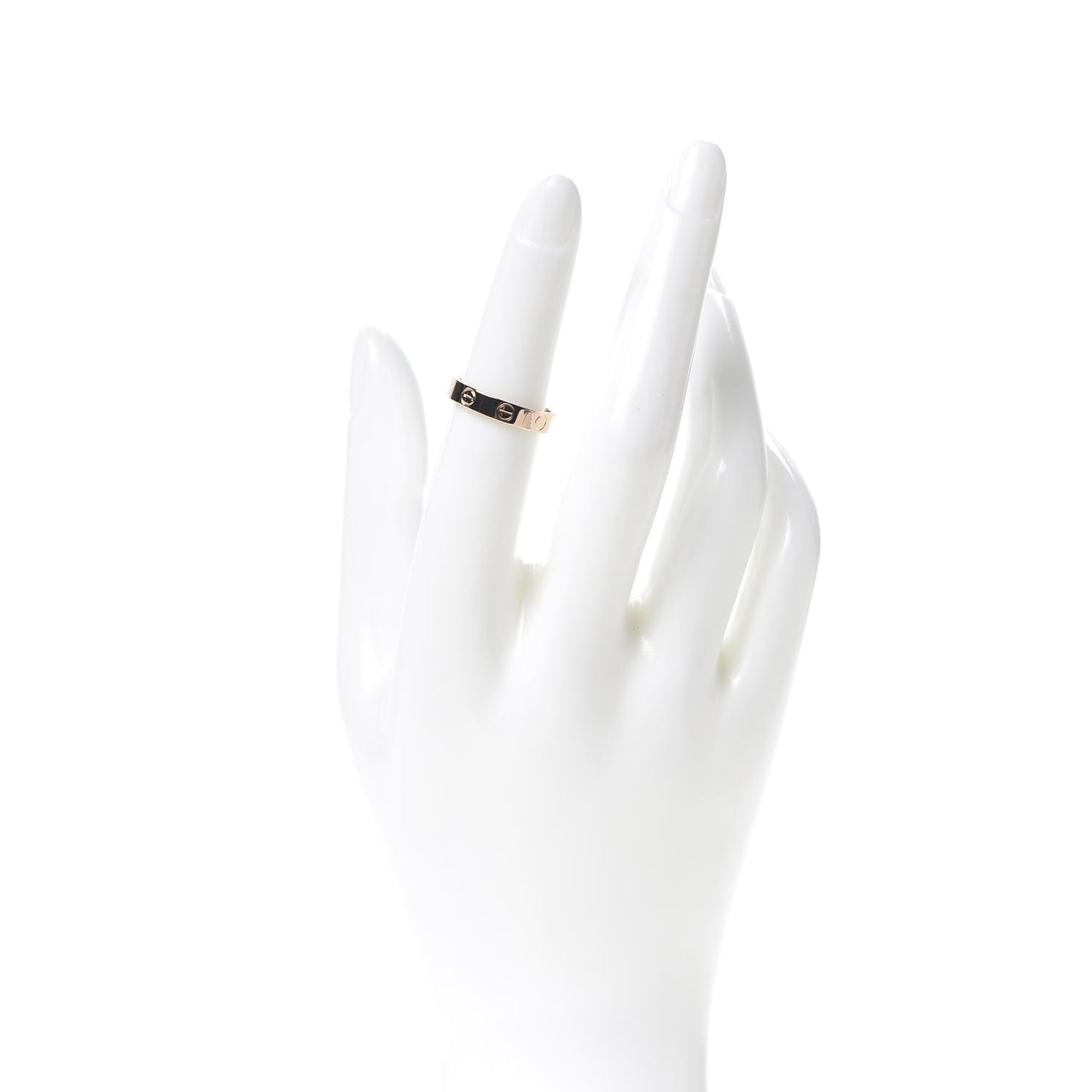 18K Pink Gold 3.5mm LOVE Wedding Band Ring 50 5.25