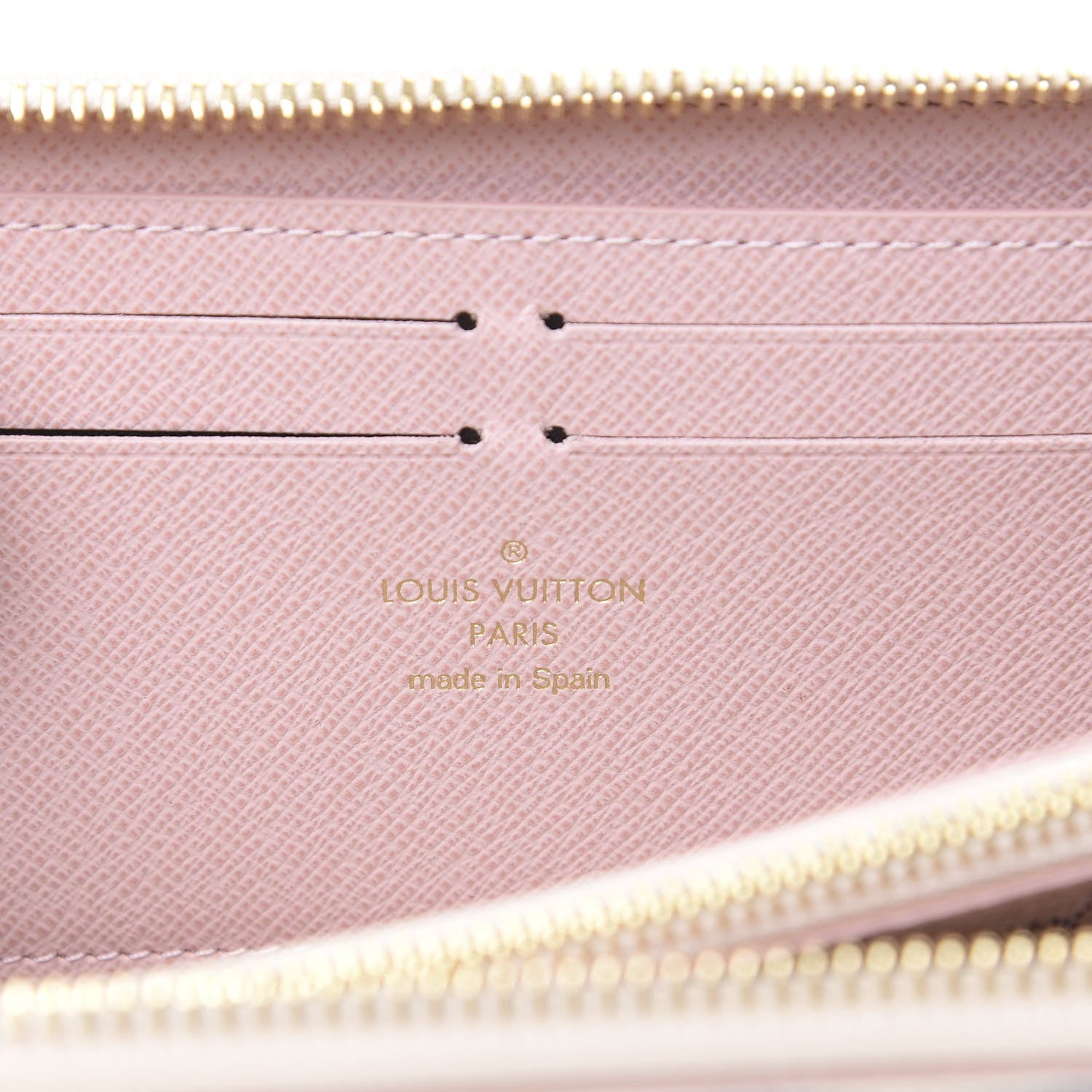 Louis Vuitton Damier Azur Studded Clemence Wallet Rose Ballerine 5 of 7