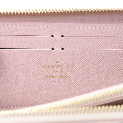 Louis Vuitton Damier Azur Studded Clemence Wallet Rose Ballerine 5 of 7