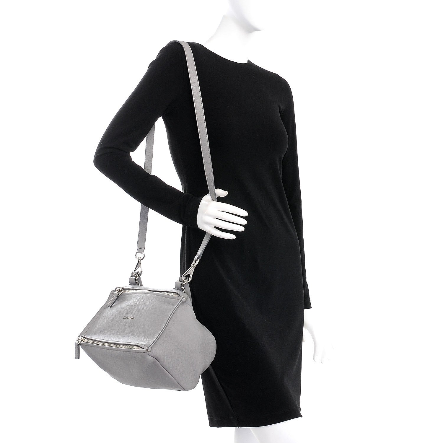 Givenchy Sugar Goatskin Small Pandora Dove Grey 2 of 9