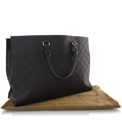 Gucci Nylon Monogram Executive Bag Black 2 of 9