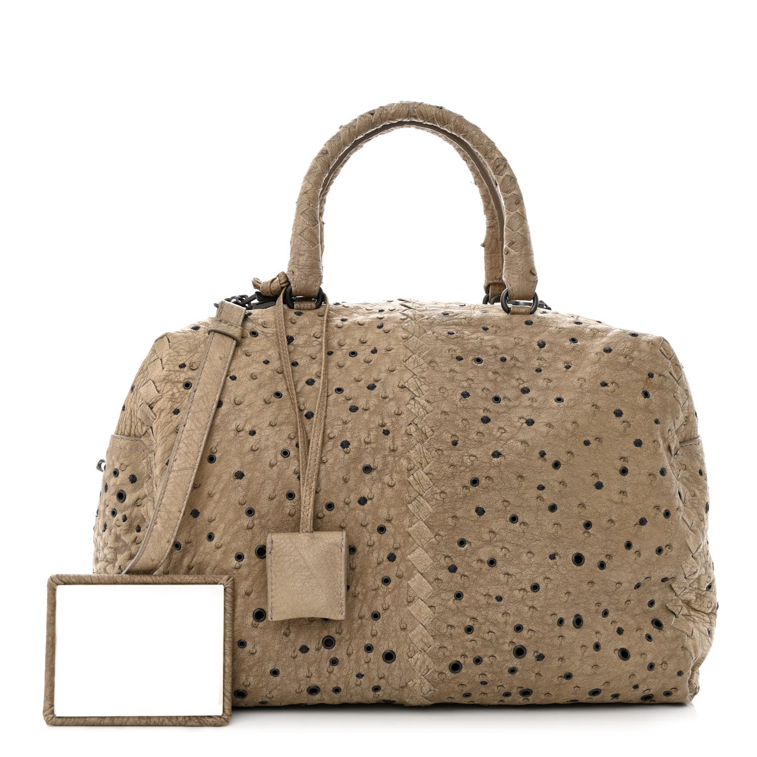 Bottega Veneta Ostrich Grommet Montaigne Beige 1 of 18