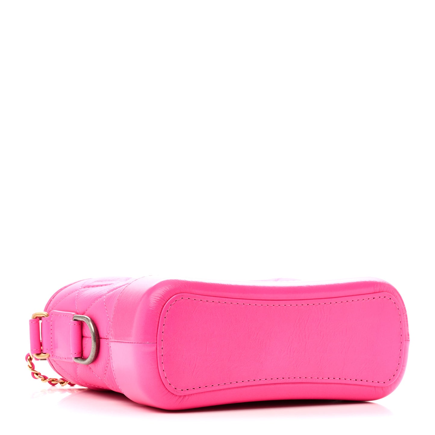 Goatskin Quilted Small Gabrielle Hobo Pink
