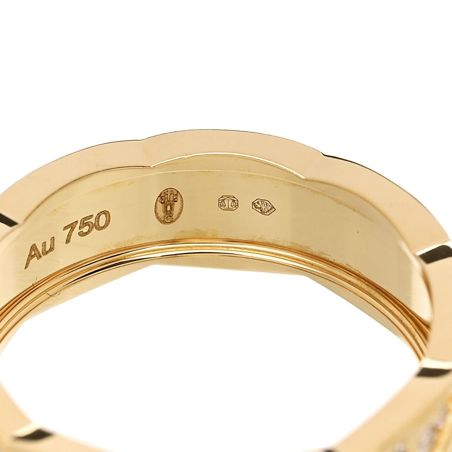18K Yellow Gold Diamond Small Coco Crush Ring 57 8