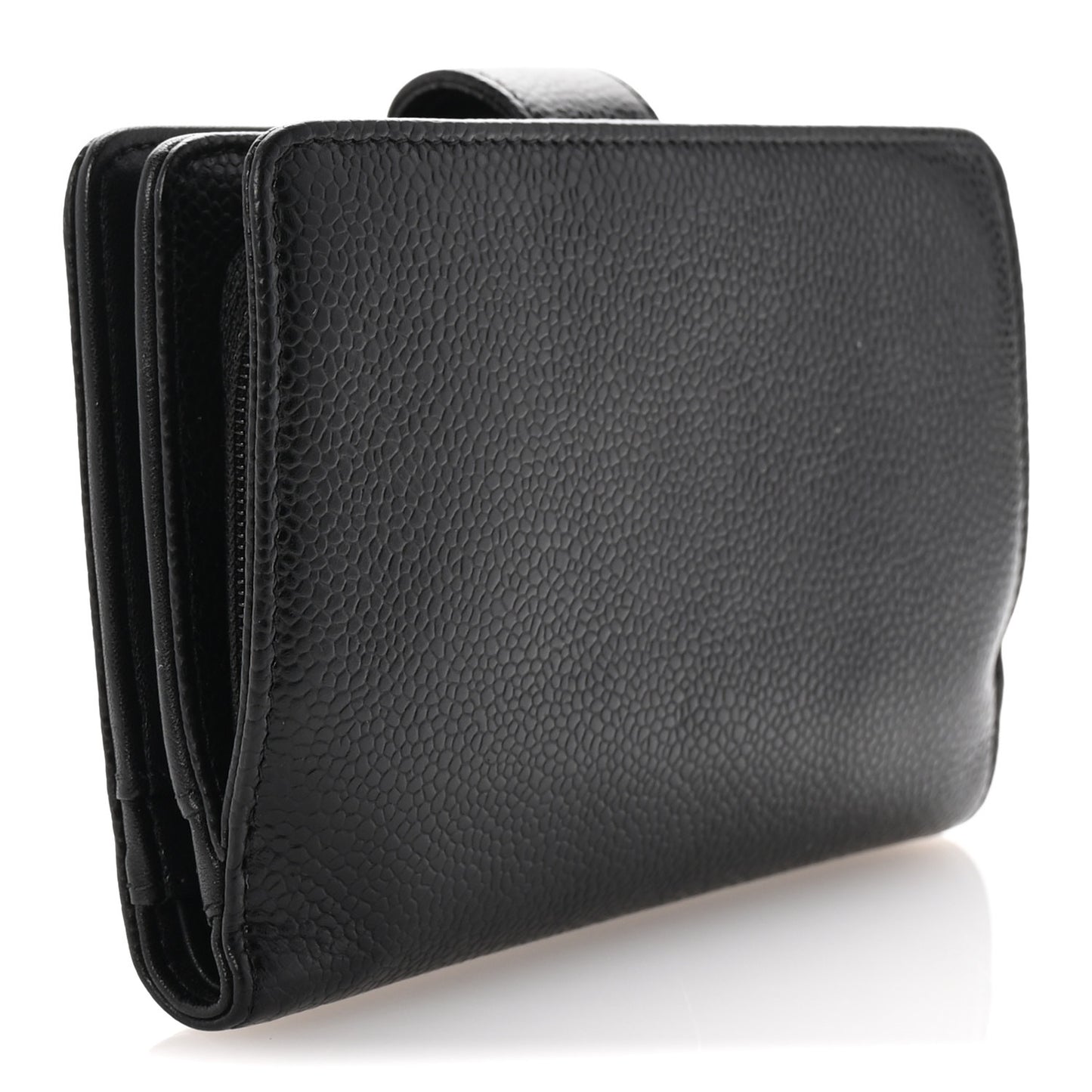 Caviar Timeless CC French Wallet Black