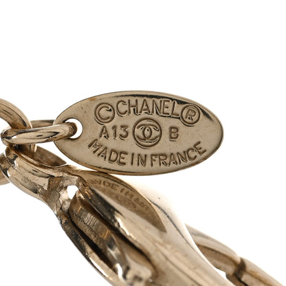 Chanel Pearl CC Graffiti Long Necklace Black Gold 7 of 7