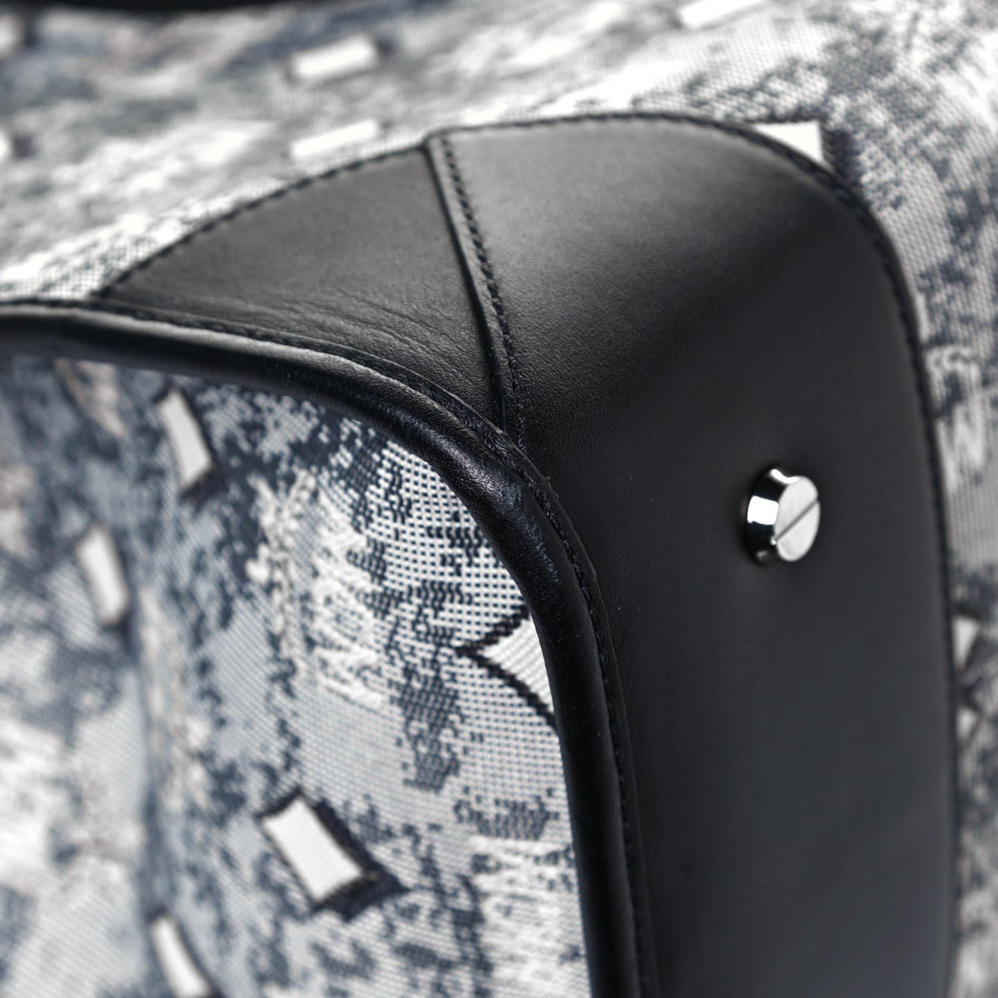 Nappa Jacquard Monogram Large Tote Grey