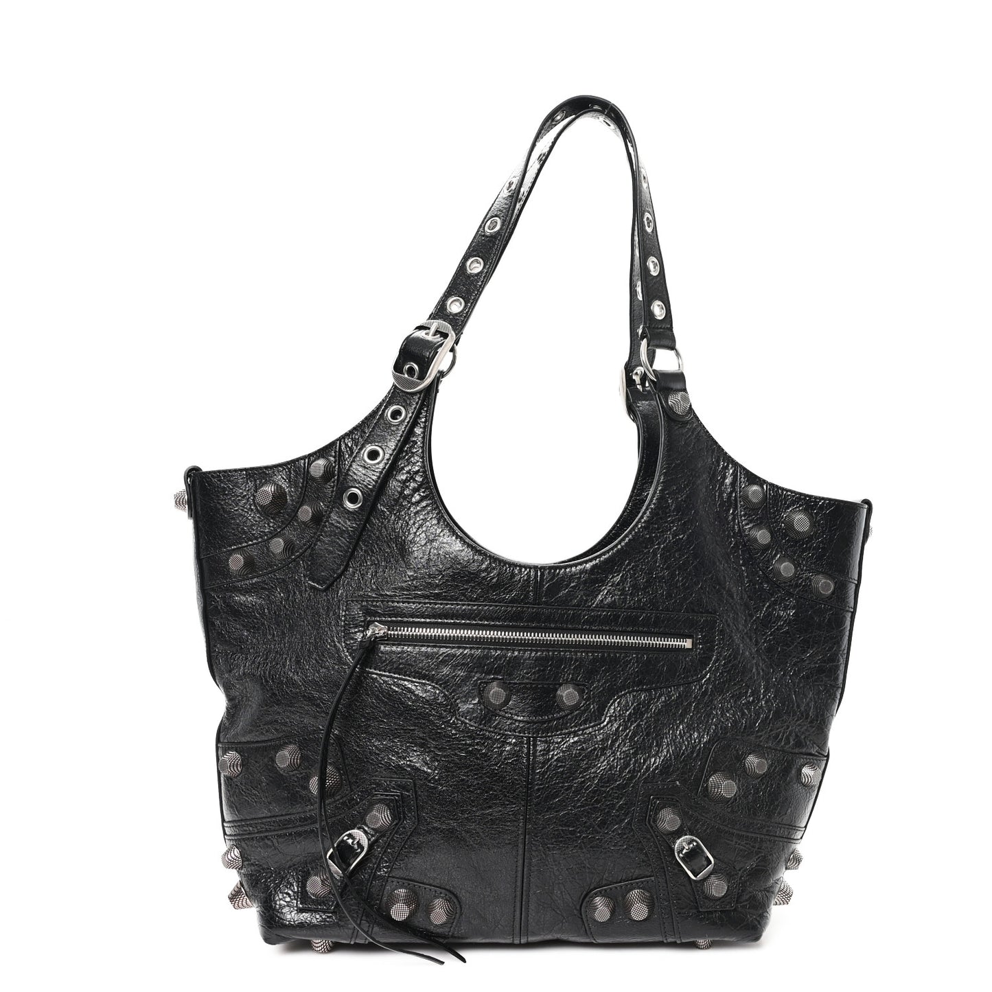 Agneau Arena Medium Le Cagole Carry All Bag Black