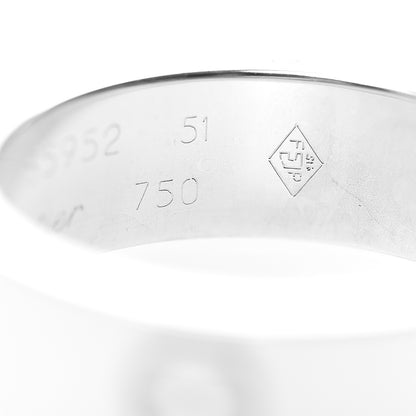 Cartier 18K White Gold 5.5mm LOVE Ring 51 5.75 4 of 4