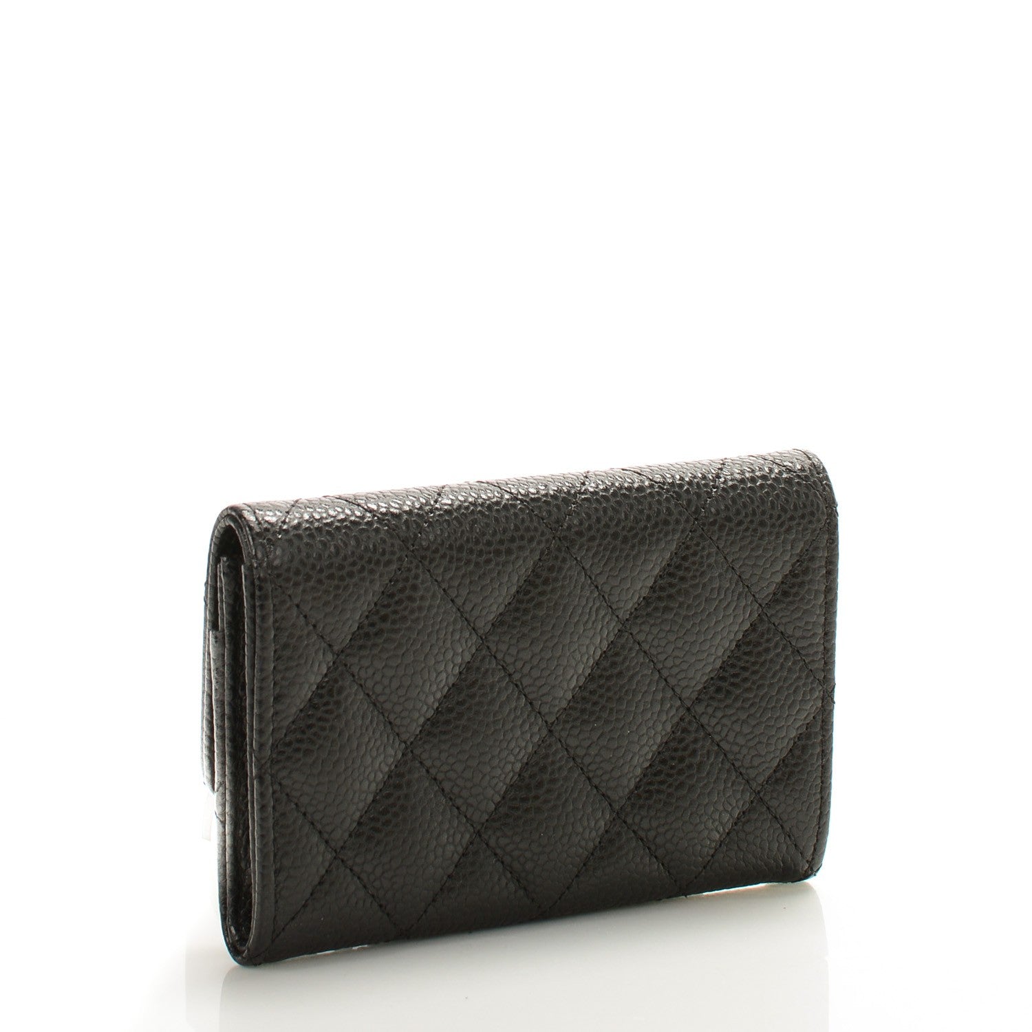 Chanel Caviar Quilted Flap Card Holder Black 3 of 8