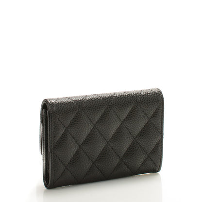 Chanel Caviar Quilted Flap Card Holder Black 3 of 8