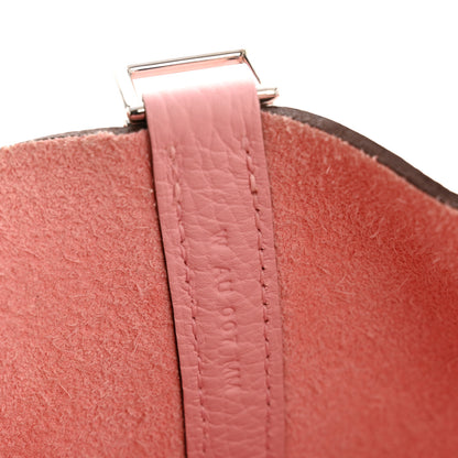 Hermes Taurillon Clemence Picotin Lock 18 PM Rose Sakura 7 of 12