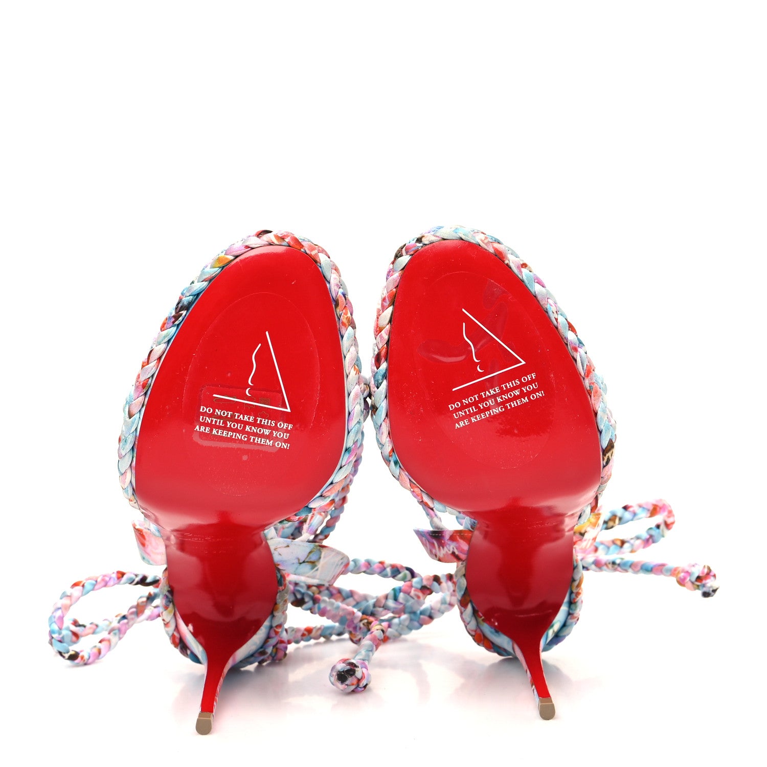Christian Louboutin Tresse Crepe Satin Maryam 120 Sandal 39.5 Multicolor 5 of 7