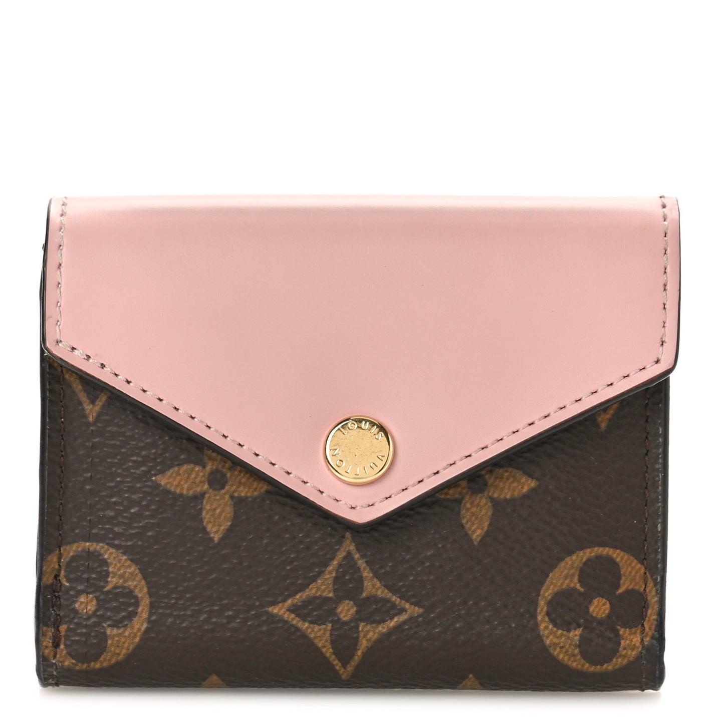 LOUIS VUITTON Monogram Zoe Wallet Rose Ballerine
