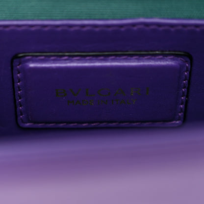 Bulgari Calfskin Serpenti Forever Shoulder Bag Purple 6 of 10