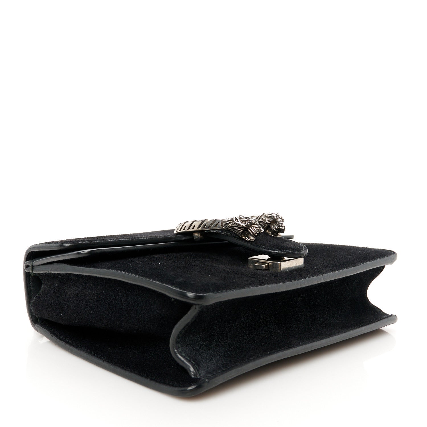 Gucci Suede Mini Dionysus Shoulder Bag Black 4 of 10