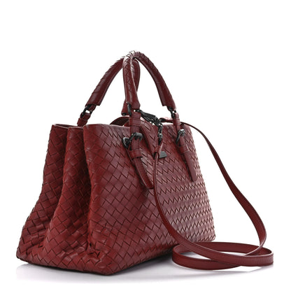Bottega Veneta Nappa Intrecciato Small Roma Tote Red 3 of 12