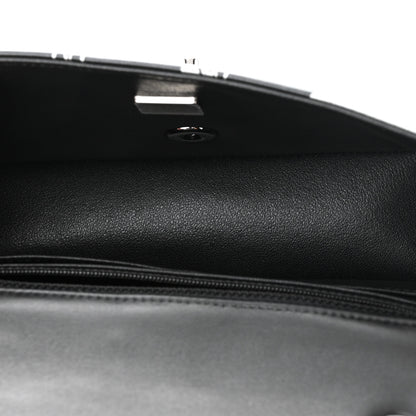 Chanel Lambskin Printed Mini Rectangular Flap Black Silver 5 of 11