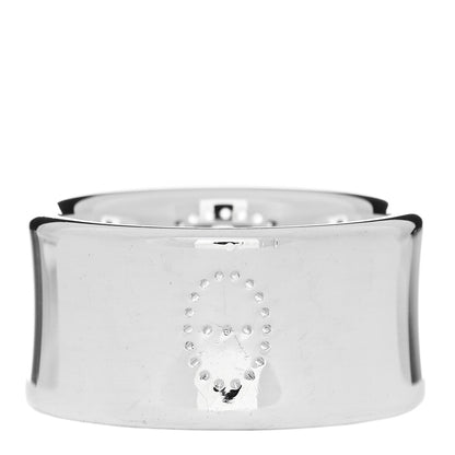 Hermes Sterling Silver GM Eclipse Ruban Ring 55 7.25 3 of 6