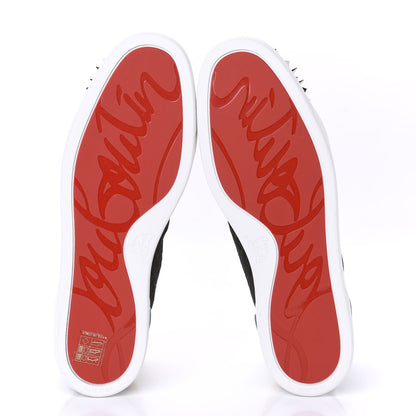Christian Louboutin Velvet Mesh Lou Pik Pik Orlato Flat Spikes Sneakers 46 Version Multicolor 5 of 11