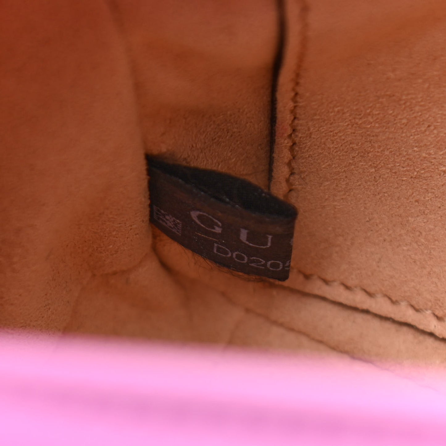 Calfskin Matelasse Mini GG Marmont Shoulder Bag Candy Mousse