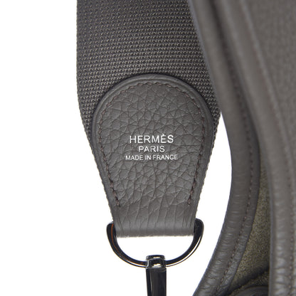 Hermes Taurillon Clemence Evelyne III PM Etain 11 of 12