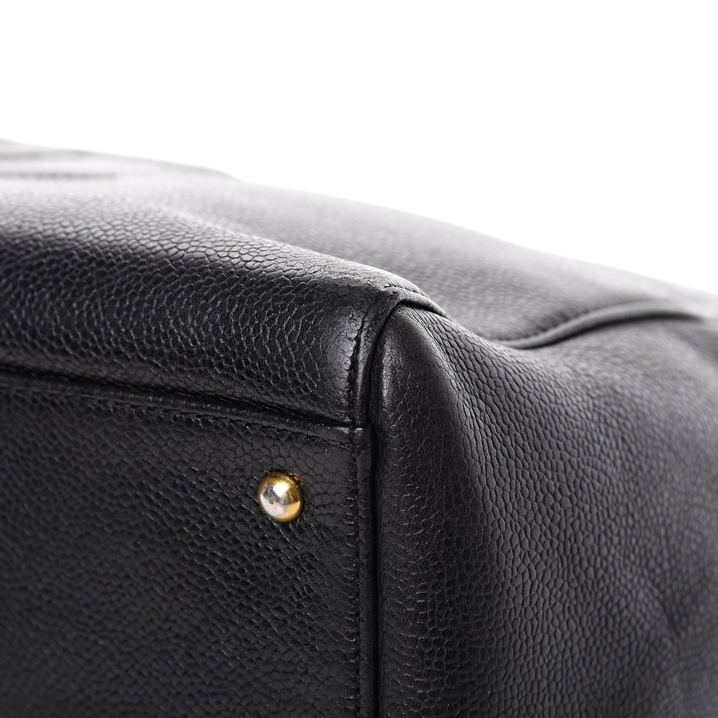 Caviar Large CC Shoulder Bag Black