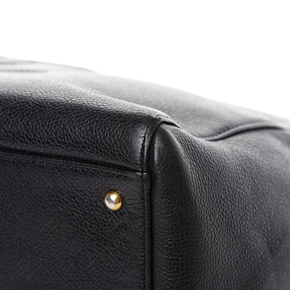 Chanel Caviar Large CC Shoulder Bag Black 9 of 12