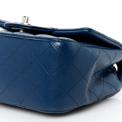 Chanel Caviar Quilted Mini Square Flap Navy 10 of 10