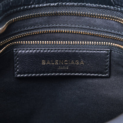 Balenciaga Calfskin Crocodile Embossed Classic Hardware City Black 8 of 10