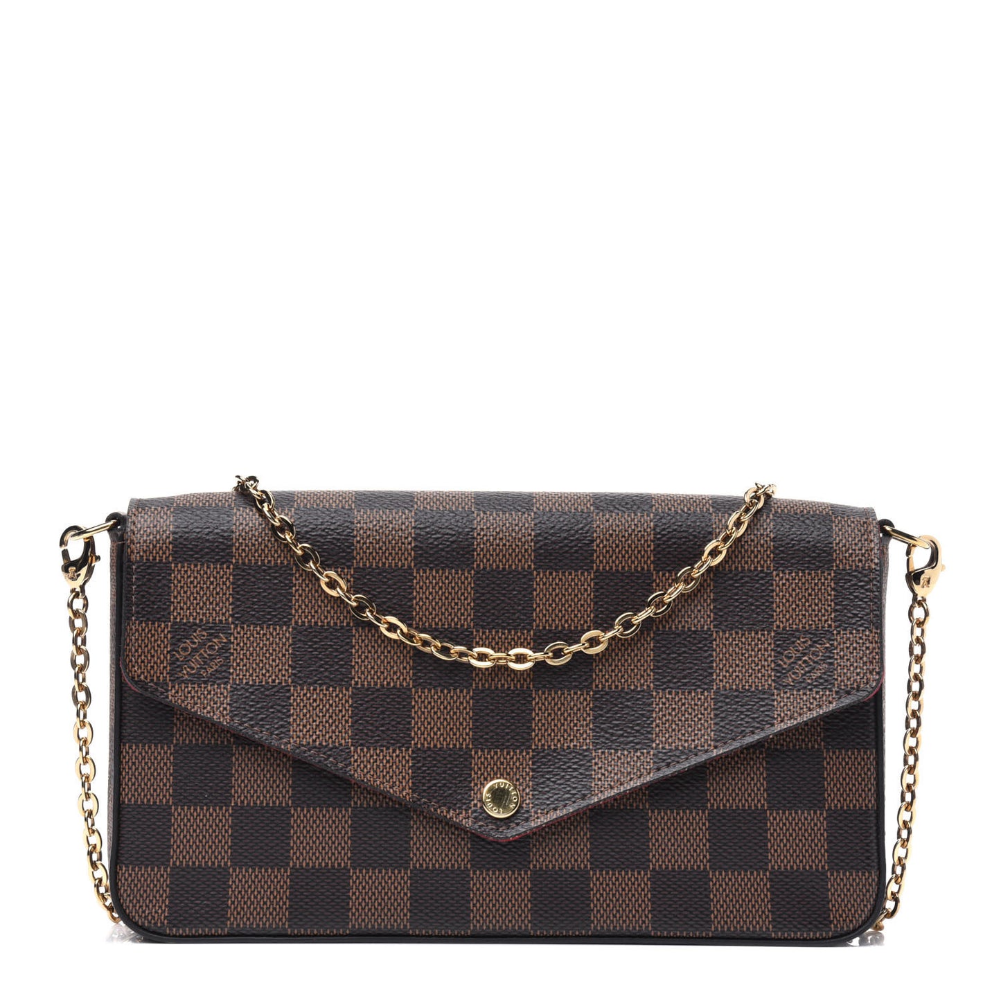 Damier Ebene Pochette Felicie Chain Wallet
