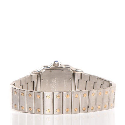 Cartier Stainless Steel 18K Yellow Gold 29mm Santos De Galbee Quartz Watch 3 of 10