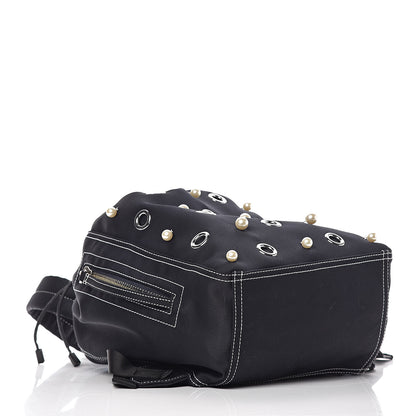 3.1 Phillip Lim 3.1 Satin Faux Pearl Eyelet Go Go Backpack Phantom Blue 4 of 10