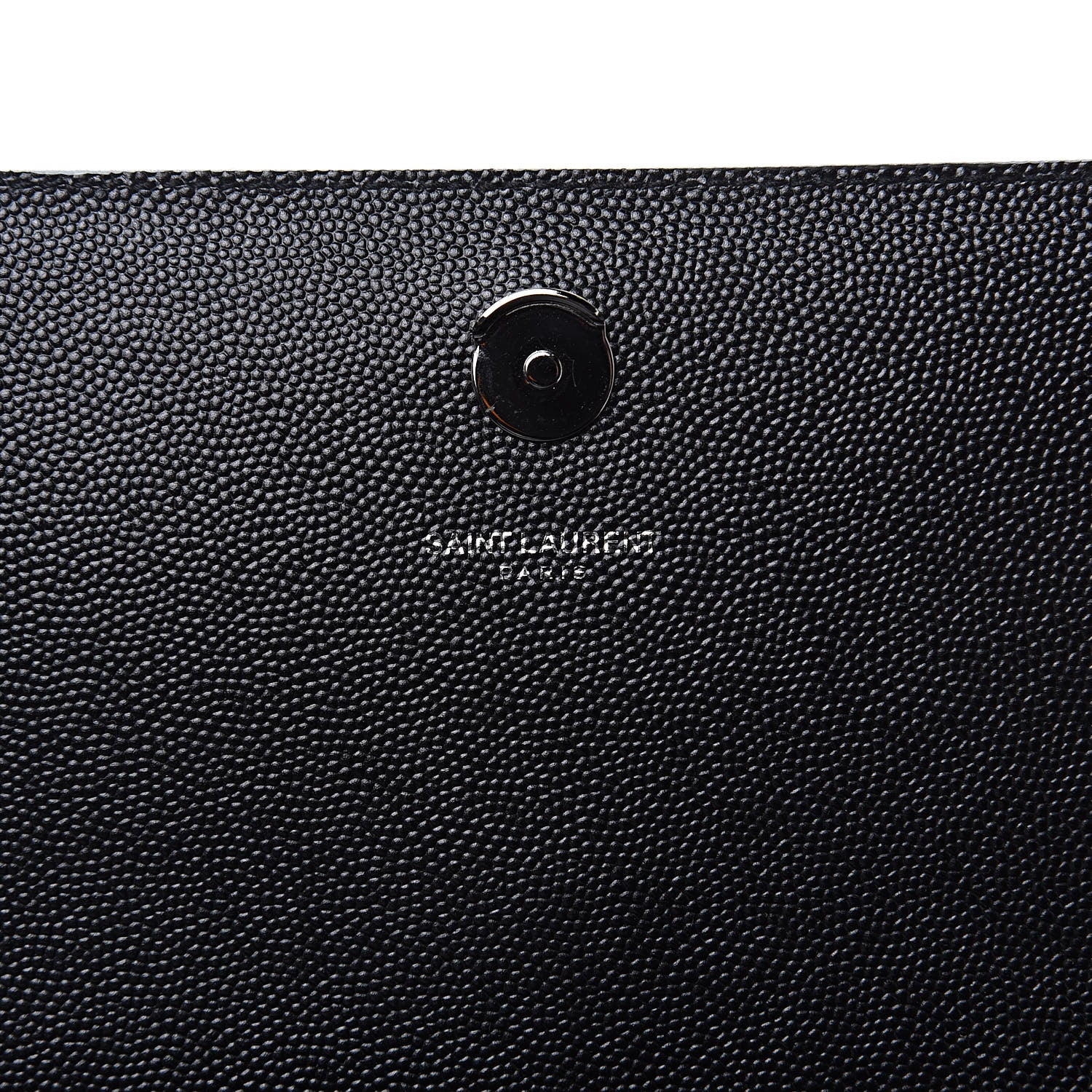 Saint Laurent Grain De Poudre Medium Classic Monogram Kate Satchel Black White 9 of 11