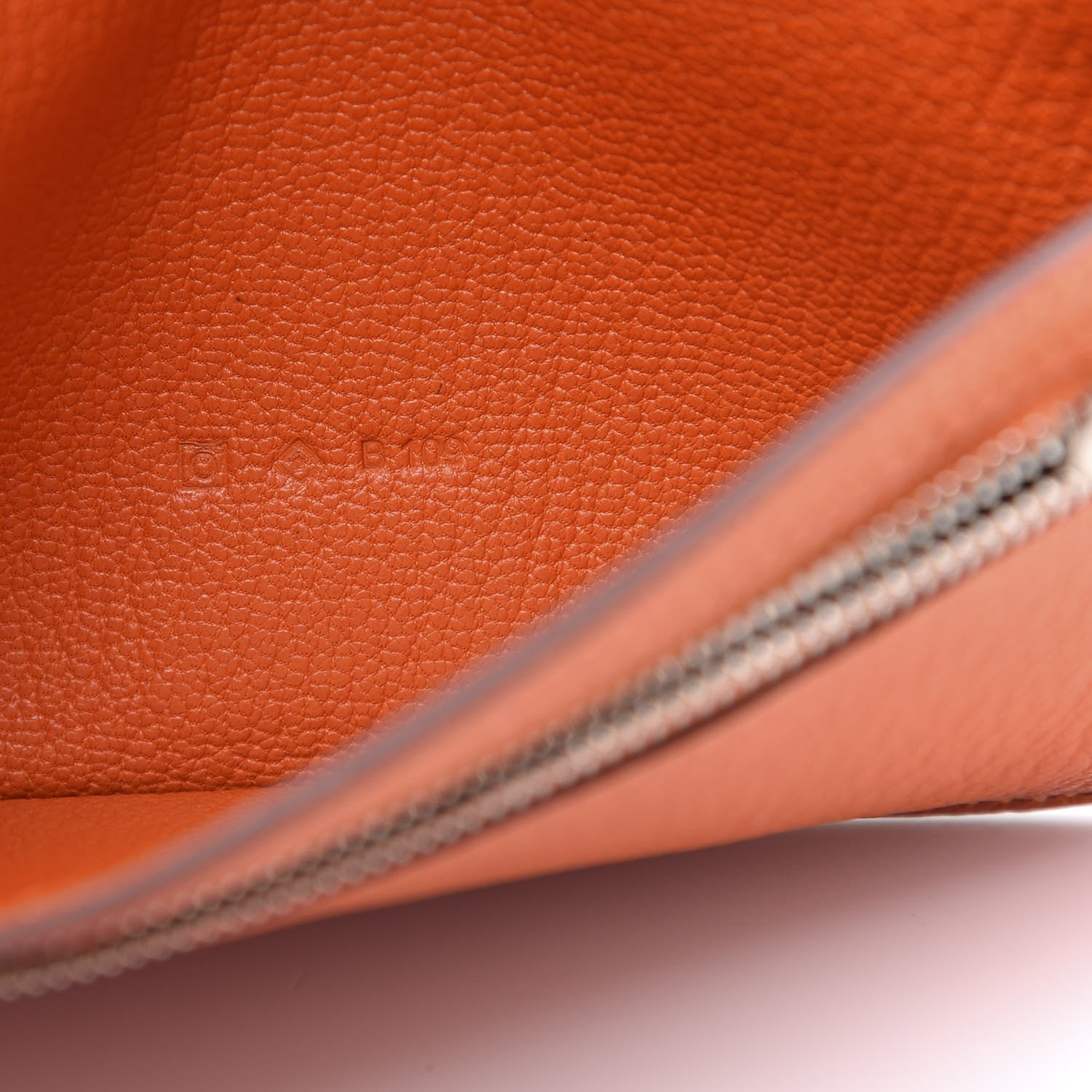 Hermes Chevre Mysore Bearn Gusset Wallet Feu 7 of 13