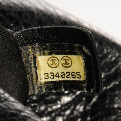 Chanel Glazed Calfskin On The Road XL Flap Black 6 of 6
