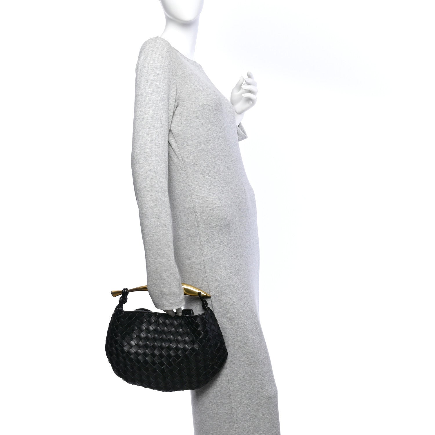 Bottega Veneta Nappa Intrecciato Sardine Bag Black 2 of 12