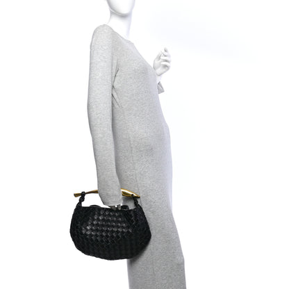Bottega Veneta Nappa Intrecciato Sardine Bag Black 2 of 12