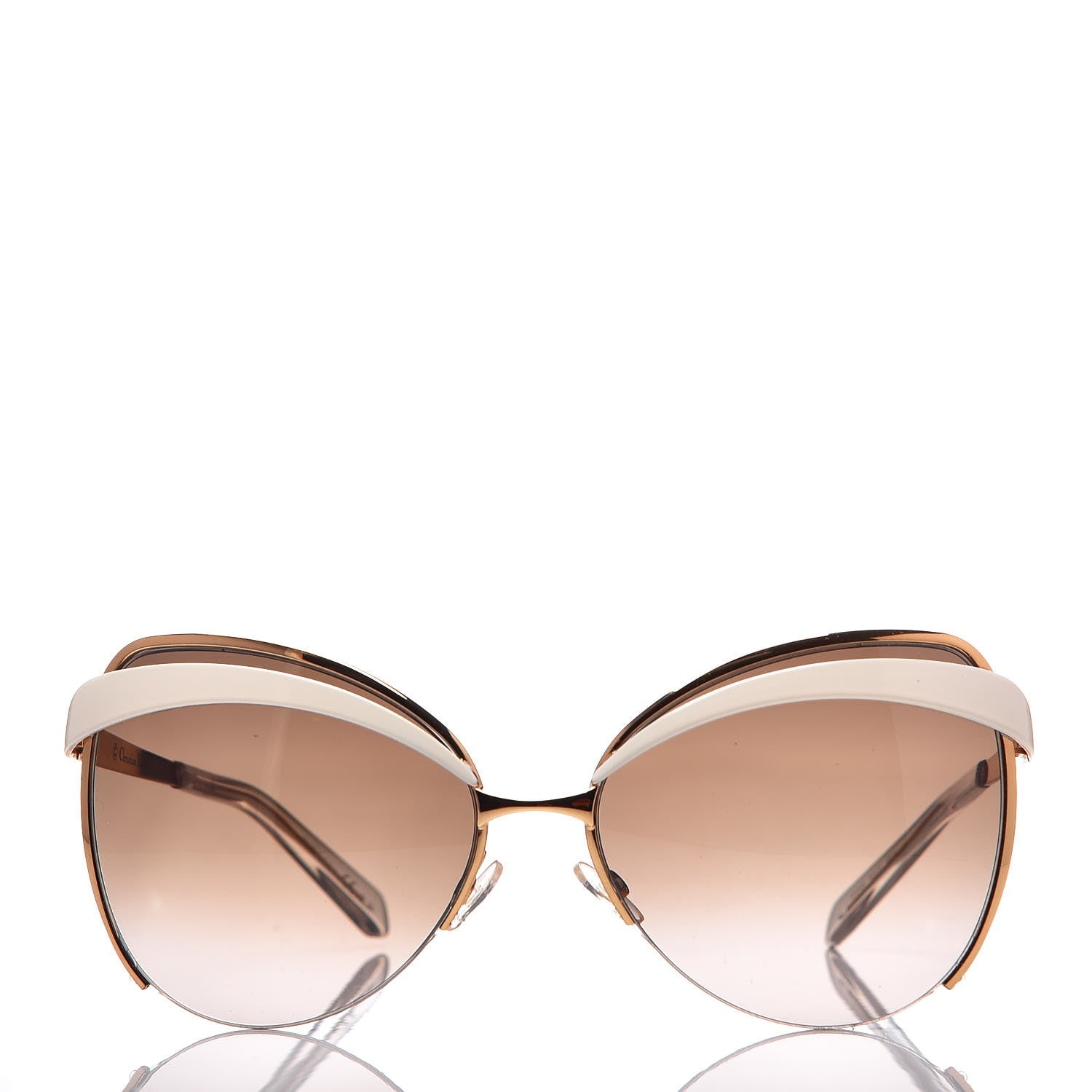 Christian Dior Eyes1 Sunglasses White Gold 2 of 9